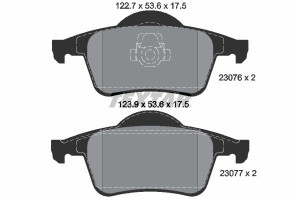 TEXTAR 2307681 Zestaw klocków hamulcowych, hamulce