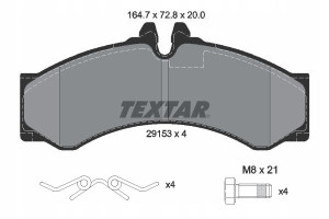 TEXTAR 2915301 Zestaw klocków hamulcowych, hamulce