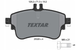 TEXTAR 2532601 Zestaw klocków hamulcowych, hamulce