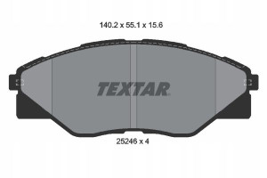 TEXTAR 2524601 Zestaw klocków hamulcowych, hamulce