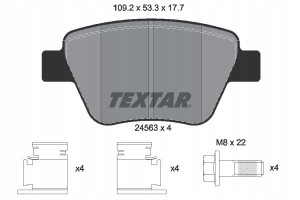 TEXTAR 2456301 Zestaw klocków hamulcowych, hamulce