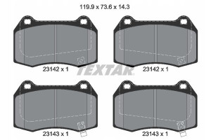 TEXTAR 2314201 Zestaw klocków hamulcowych, hamulce