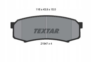 TEXTAR 2194701 Zestaw klocków hamulcowych, hamulce