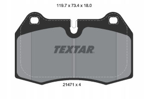 TEXTAR 2147102 Zestaw klocków hamulcowych, hamulce