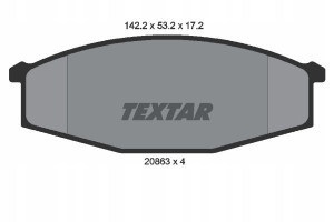 TEXTAR 2086301 Zestaw klocków hamulcowych, hamulce