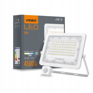 Naświetlacz LED FLOOD PIR LUCA 50W - NW