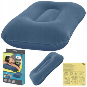 Poduszka dmuchana welurowa BESTWAY 42cm PODRÓŻNA
