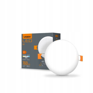 VIDEX Bezramowa Oprawa LED DOWNLIGHT 9W 760lm