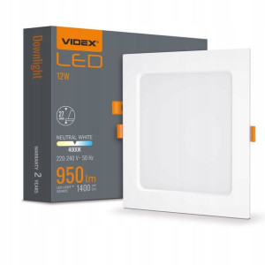 VIDEX Oprawa LED DOWNLIGHT 12W 950lm Neutralna