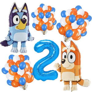 Zestaw Balonów Na 2 Urodziny Bluey Bingo 33szt