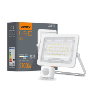 Naświetlacz LED FLOOD PIR LUCA 30W - Neutralny Bia