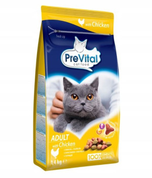 Prevital Sucha Karma dla Kotów z Kurczakiem 1,4 kg