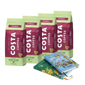 Costa Coffee The Bright Blend Ziarno 200g x4 notes