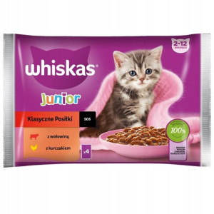 Whiskas Junior Karma Klasyczne Smak Mix 13 x 4*85g