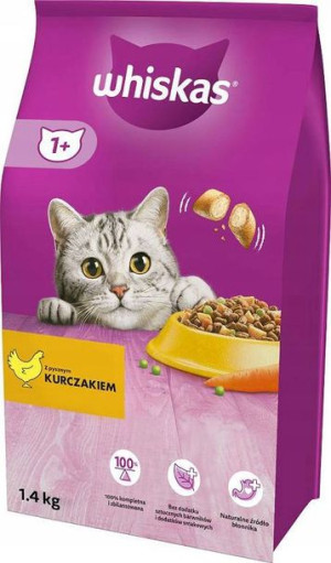 Whiskas Karma Sucha Kurczak 1,4kg
