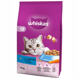 Whiskas Karma Sucha Tuńczyk 1,4kg