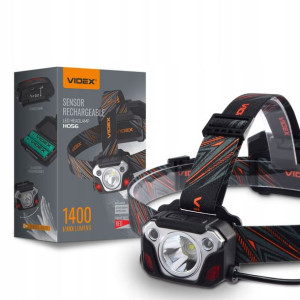 Mocna Latarka Czołowa Czołówka LED USB 1400Lm