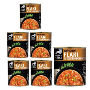 Męska Rzecz Flaki Wieprzowe Sos Pomidoro 6 x 820g