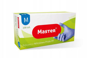 Rękawice Nitrylowe Master Niebieskie M 100 sztuk