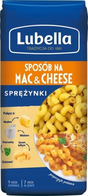 Lubella Makaron Mac Cheese Sprężynki 400g