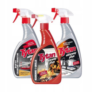 Zestaw Tytan Przypalenia Kominki Indukcja 3 x500ml