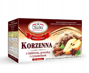 Herbata Malwa Korzenna Imbir Gruszka Cynamon Ex20