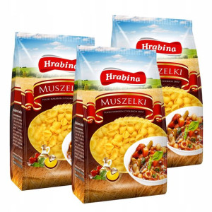 Hrabina Makaron Muszelka 400g x 3 szt