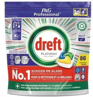 Dreft Platinum Lemon Kapsułki do Zmywarki 86 szt