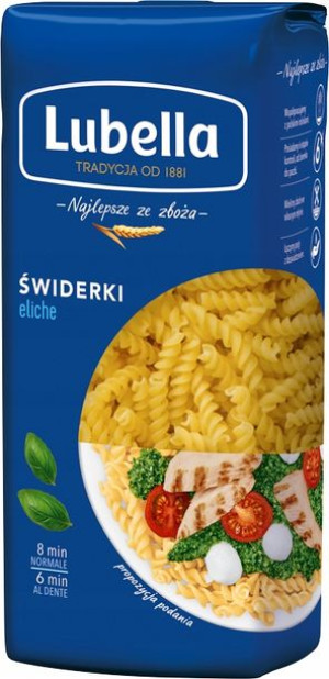Lubella Eliche Makaron Świderki 400g