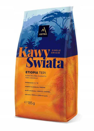 Kawa Astra Etiopia Tepi ZIarno 185g