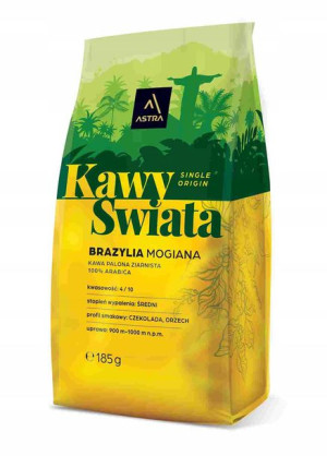 Kawa Astra Brazylia Mogiana ZIarno 185g