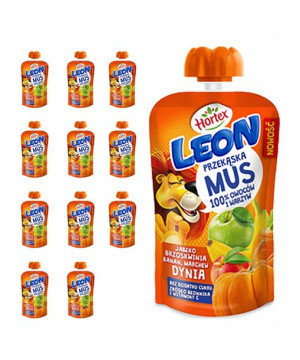 Hortex LEON MUS Banan March Brzosk Dynia 12 x 100g
