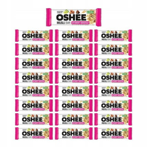 Oshee Baton Musli Bar Rodzynki Orzechy 25 x 40g