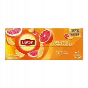 Herbata LIPTON Owocowa Grejpfrut Pomarańcza Ex20