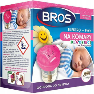 Bros Elektro Dla Dzieci na Komary + płyn 60 nocy