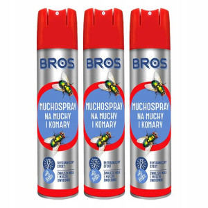 Bros Muchospray na Muchy i Komary 3 x 400ml