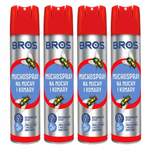 Bros Muchospray na Muchy i Komary 4 x 400ml