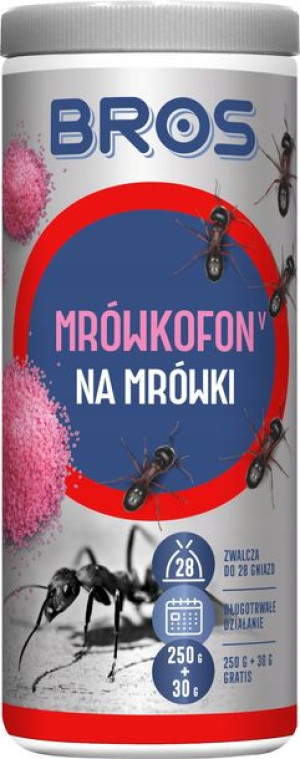 Bros Mrówkofon Środek Proszek Na Mrówki 250g +30g