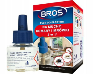 Bros Płyn do Elektro na Muchy Komary Mrówki