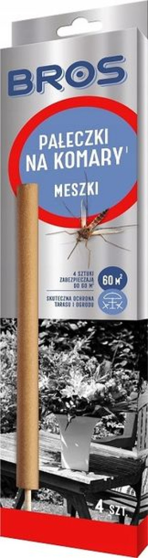 Bros Pałeczki Na Komary Meszki Owady 4szt