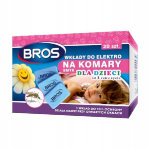 Bros Wkłady do Elektro Dla Dzieci na Komary 20 szt
