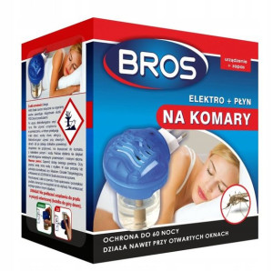Bros Elektrofumigator na Komary + płyn 60 nocy