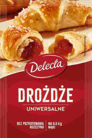 Delecta Drożdże Suche Uniwersalne 60 x 8g