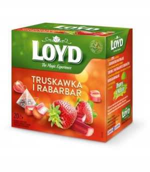 Herbata Loyd Piramidka Truskawka Rabar Ex20 Mokate