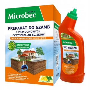 Microbec Ultra Bakterie do Szamba 1kg + WC Żel