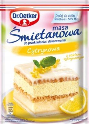 Masa Śmietanowa Cytrynowa 70g Dr.Oetker
