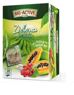 Herbata Zielona Papaja Jagody Goji Ex20 Big-Active