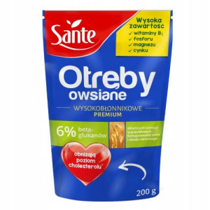 Otręby Owsiane Wysokobłonnikowe Sante 200g