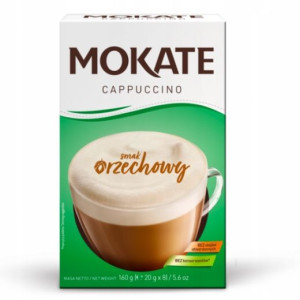 Mokate Cappuccino Orzechowe 160g kartonik
