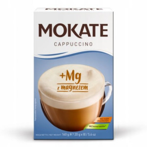Mokate Cappuccino z Magnezem 160g kartonik